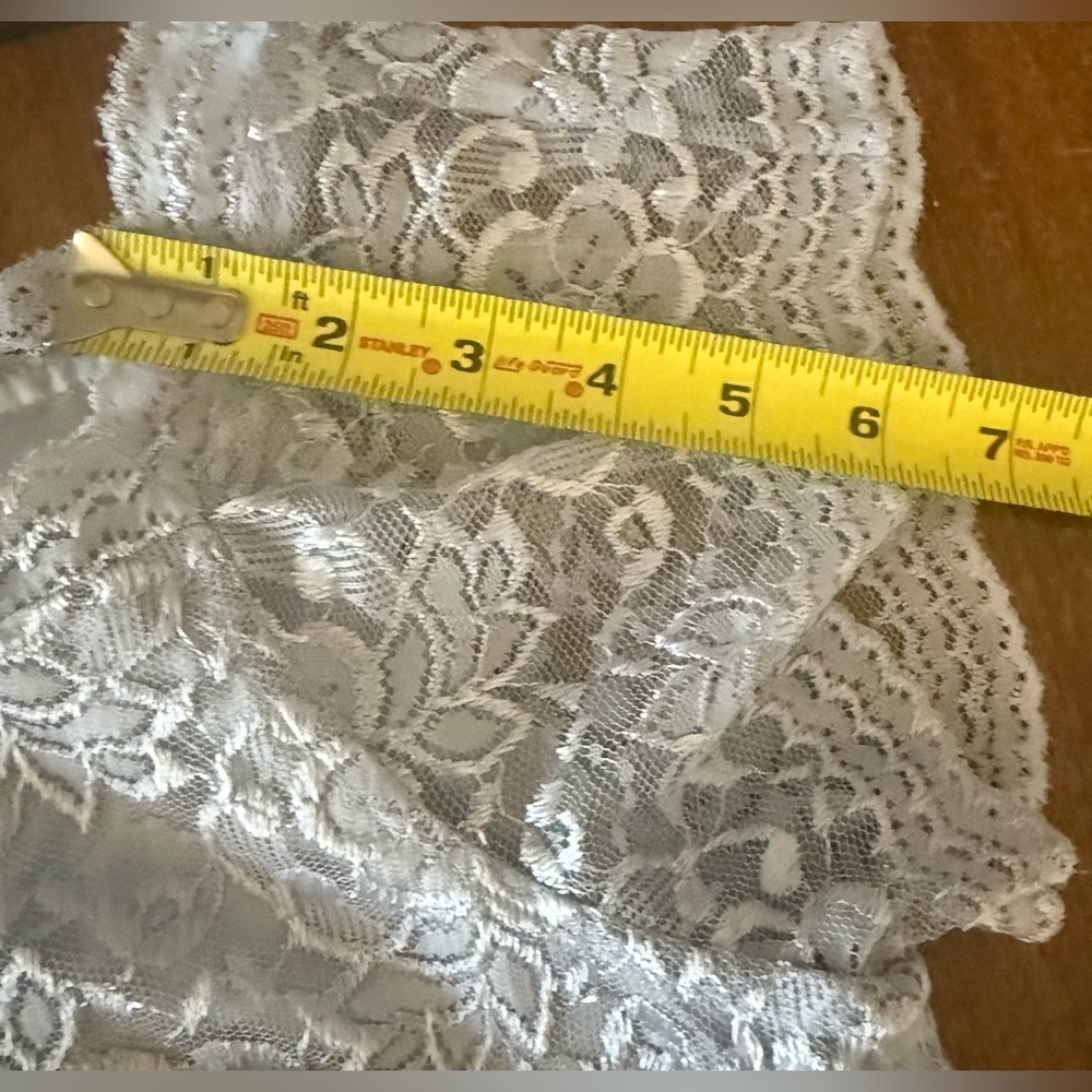 Worthington 16T Tall Silver Lace Sheath Dress Wedding Guest - Picture 5 of 10